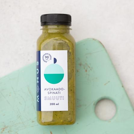 MÖNUS Avokaado-spinati smuuti 200 ml GV, LV